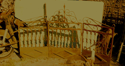Antico cancello ferro - antico,